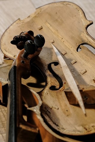 violon avant restauration